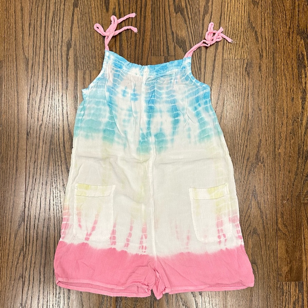 Justice Beach & Pool Cover-up Jumper in White, Pink & Blue, Size 8 & Size 12